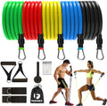 Resistance Bands Set for Men &amp; Women, 150 lbs Exercise Resistance Tube Bands with Handles, Door Anchor &amp; Ankle Straps,12-Piece
