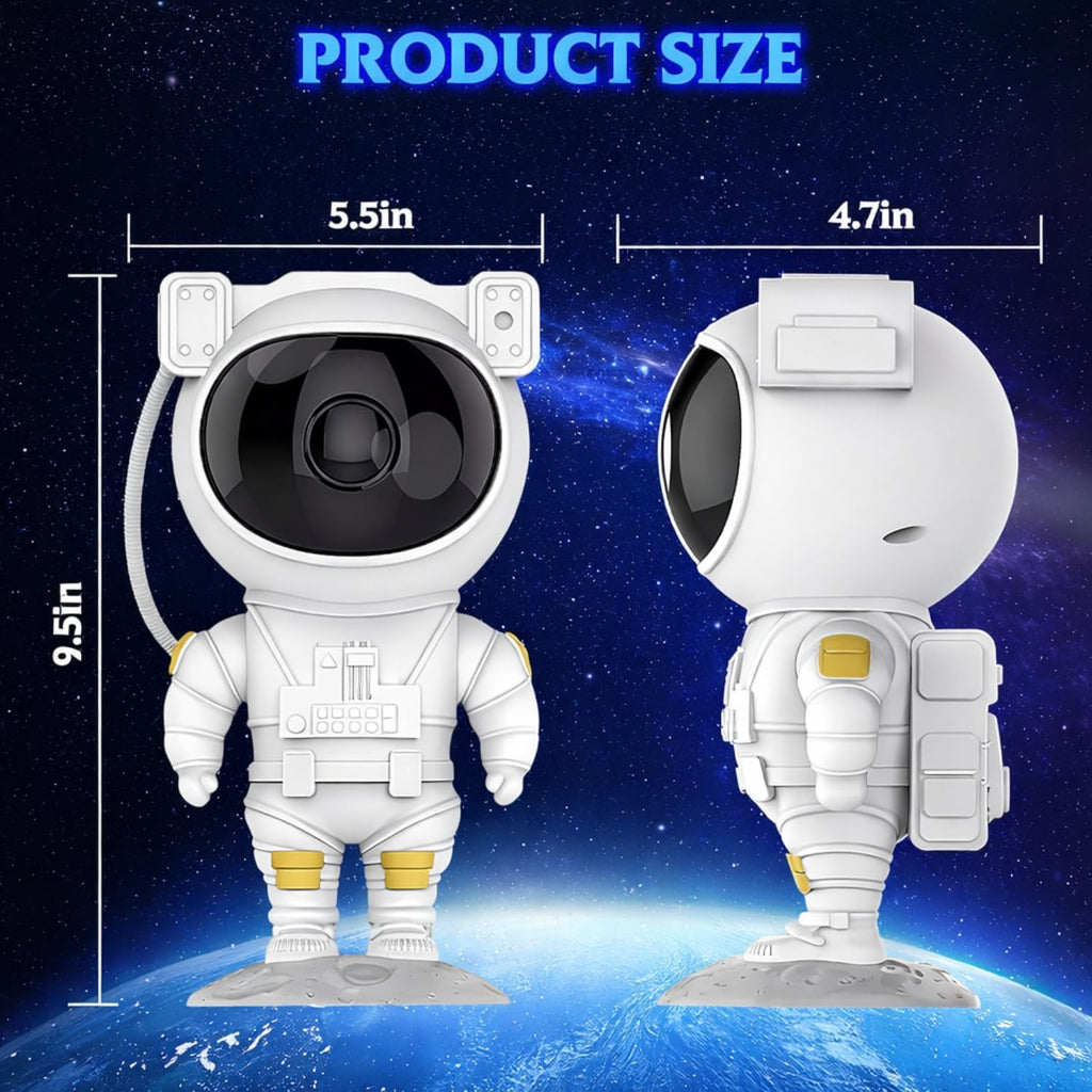 Astronaut Galaxy Projector Night Light | 360° Rotating Nebula Star Projector with Remote, Timer & Adjustable Head | Space Lamp for Kids Bedroom, Gaming Room, Home Décor & Gift