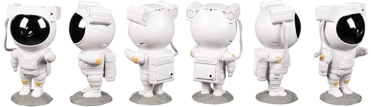 Astronaut Galaxy Projector Night Light | 360° Rotating Nebula Star Projector with Remote, Timer & Adjustable Head | Space Lamp for Kids Bedroom, Gaming Room, Home Décor & Gift