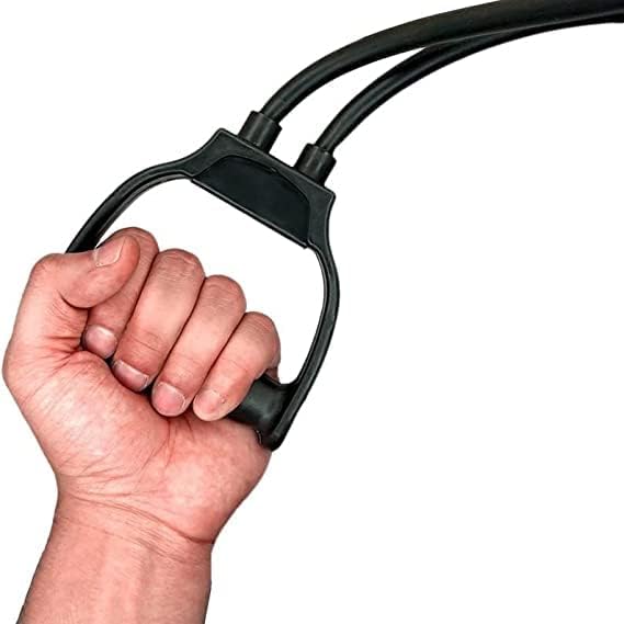 Plastic Toning Tube Double Resistance Band Heavy Quality Exercise Band for Stretching, Full Body Workout, Home Gym and Toning for Men and Women
