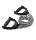 Plastic Toning Tube Double Resistance Band Heavy Quality Exercise Band for Stretching, Full Body Workout, Home Gym and Toning for Men and Women