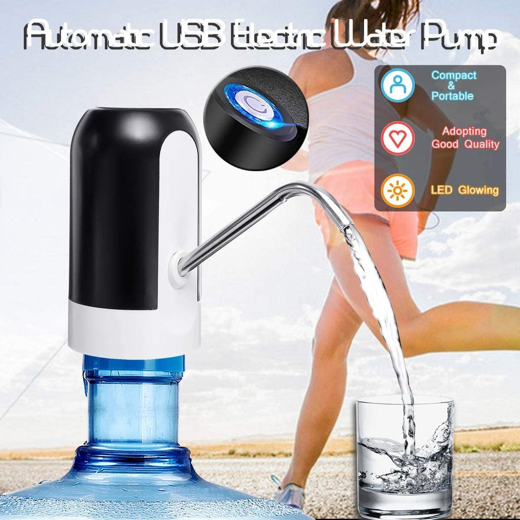 Automatic Rechargeable Water Can Dispenser Pump for 20 Litre Bottle | USB Charging Electric Water Dispenser | One Touch Portable Drinking Water Pump for Home, Office, Kitchen & Travel