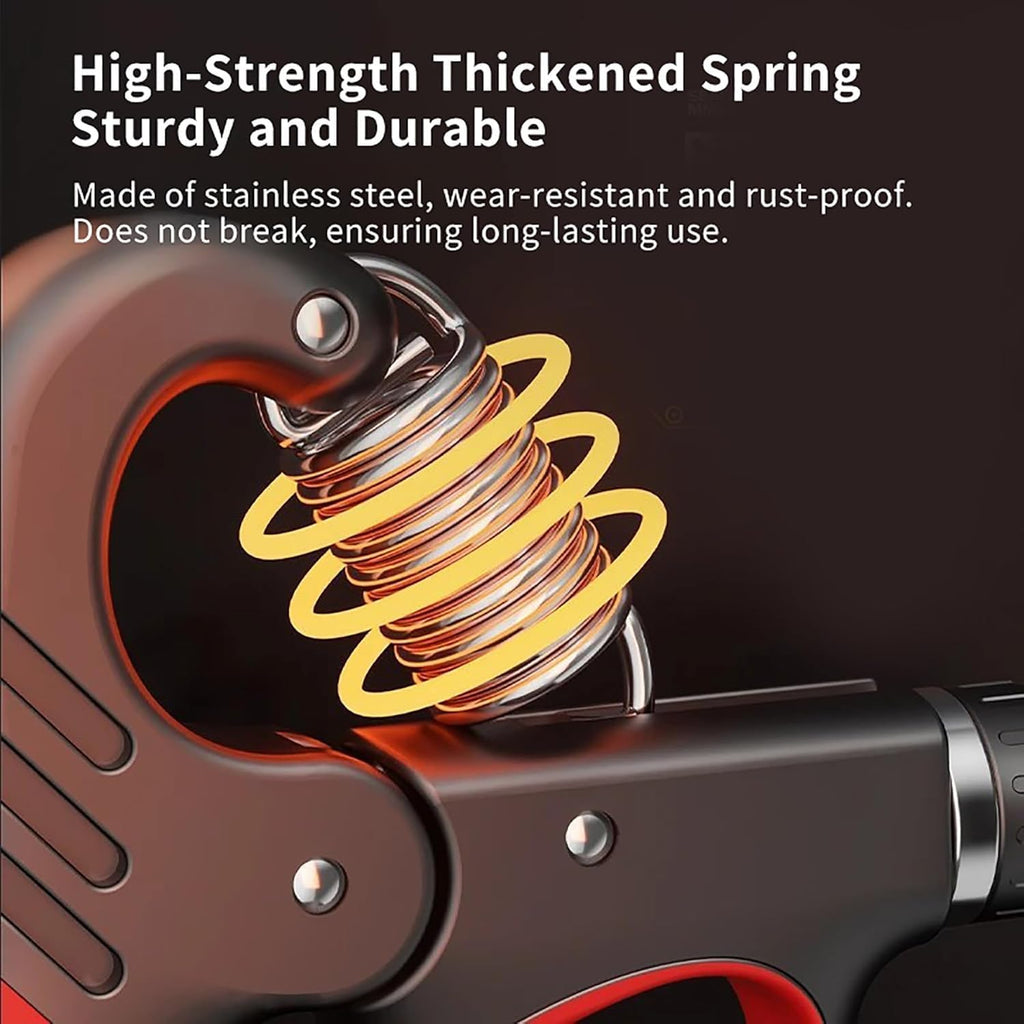and Grip Strength Trainer (100 kgs) - Forearm Strength Trainer Adjustable Gripper