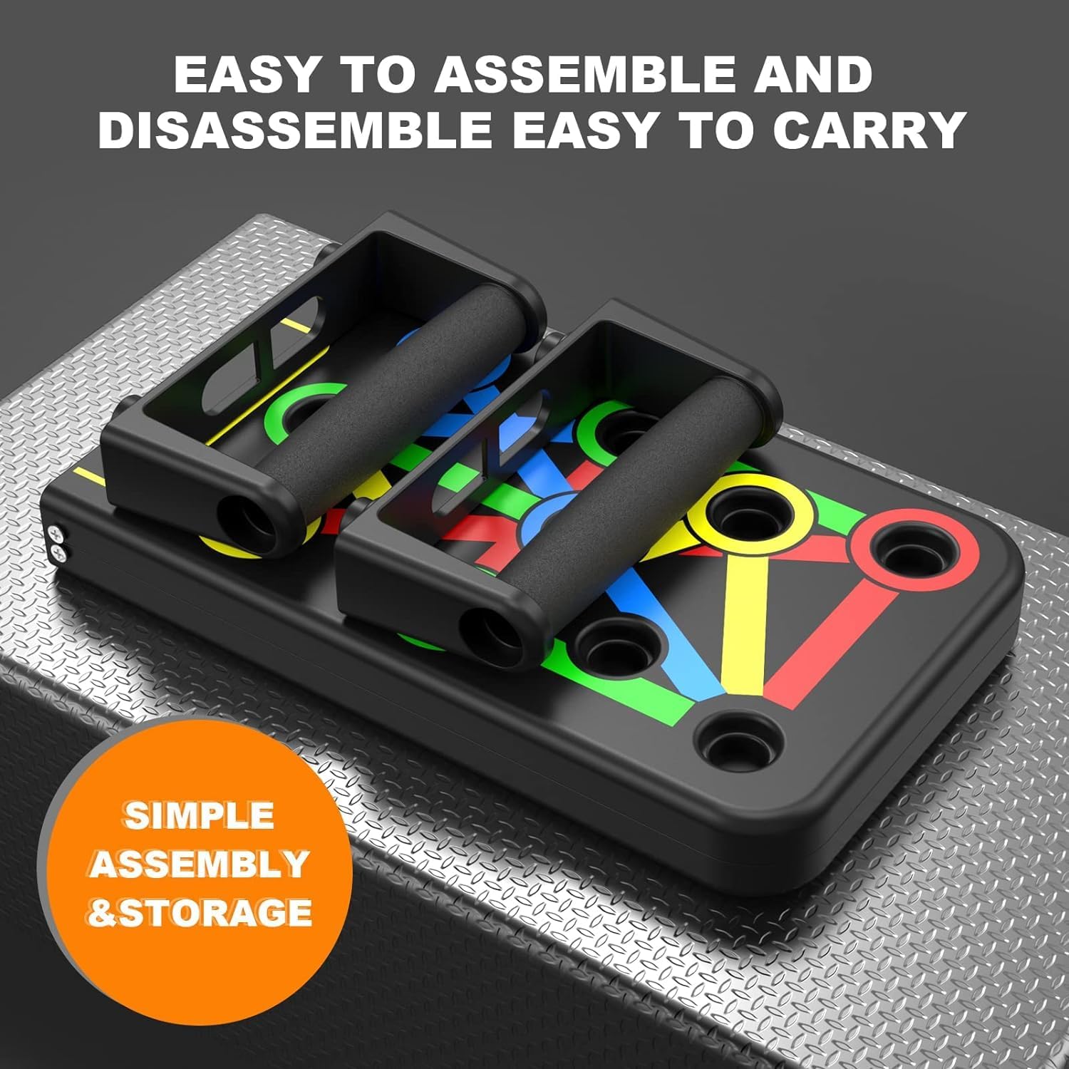 15 in 1 Push Up Board Foldable for Men & Women Multi-Function, Chest, Shoulder, Back & Triceps Workout