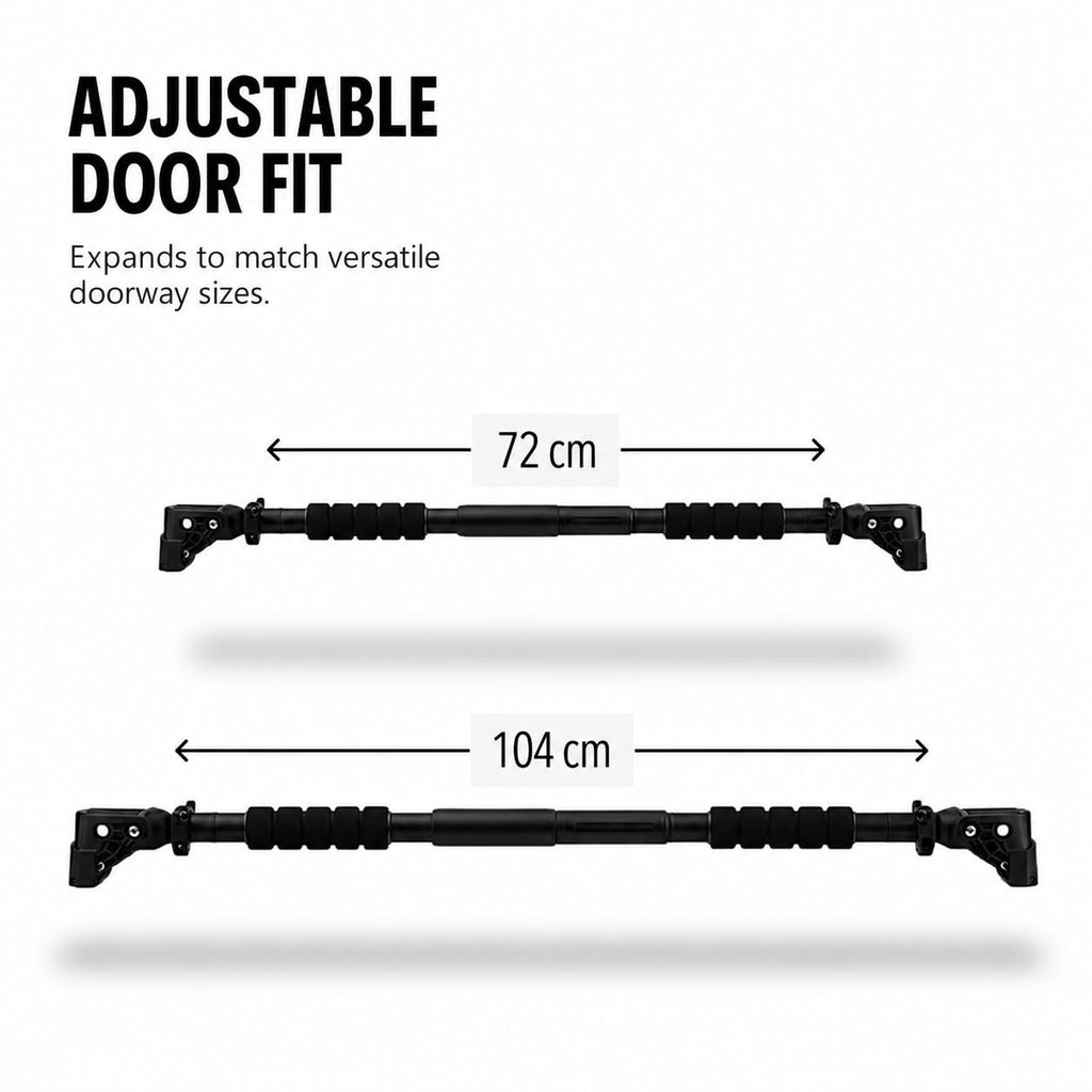 Pull Up Bars For Home Workout -Chin Up Bar Gym Accessories for Men Door Way Adjustable Hanging Rod Without Screw, Anti-skid Grip, Strength Training Exercise Bar