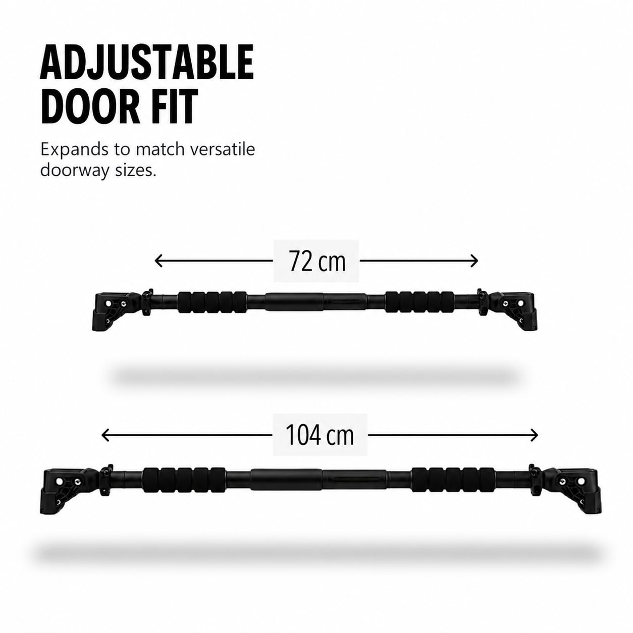 Pull Up Bars For Home Workout -Chin Up Bar Gym Accessories for Men Door Way Adjustable Hanging Rod Without Screw, Anti-skid Grip, Strength Training Exercise Bar